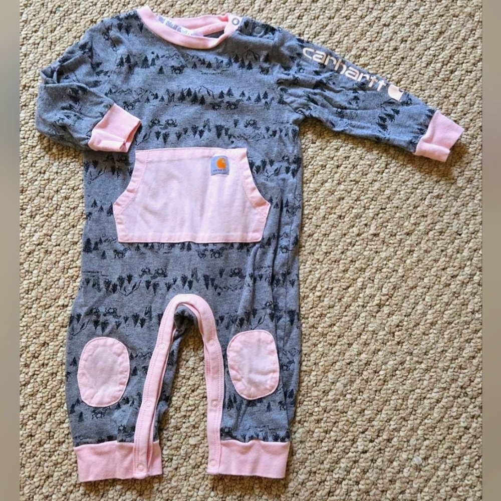 Baby girl Carhartt outfits size 6M